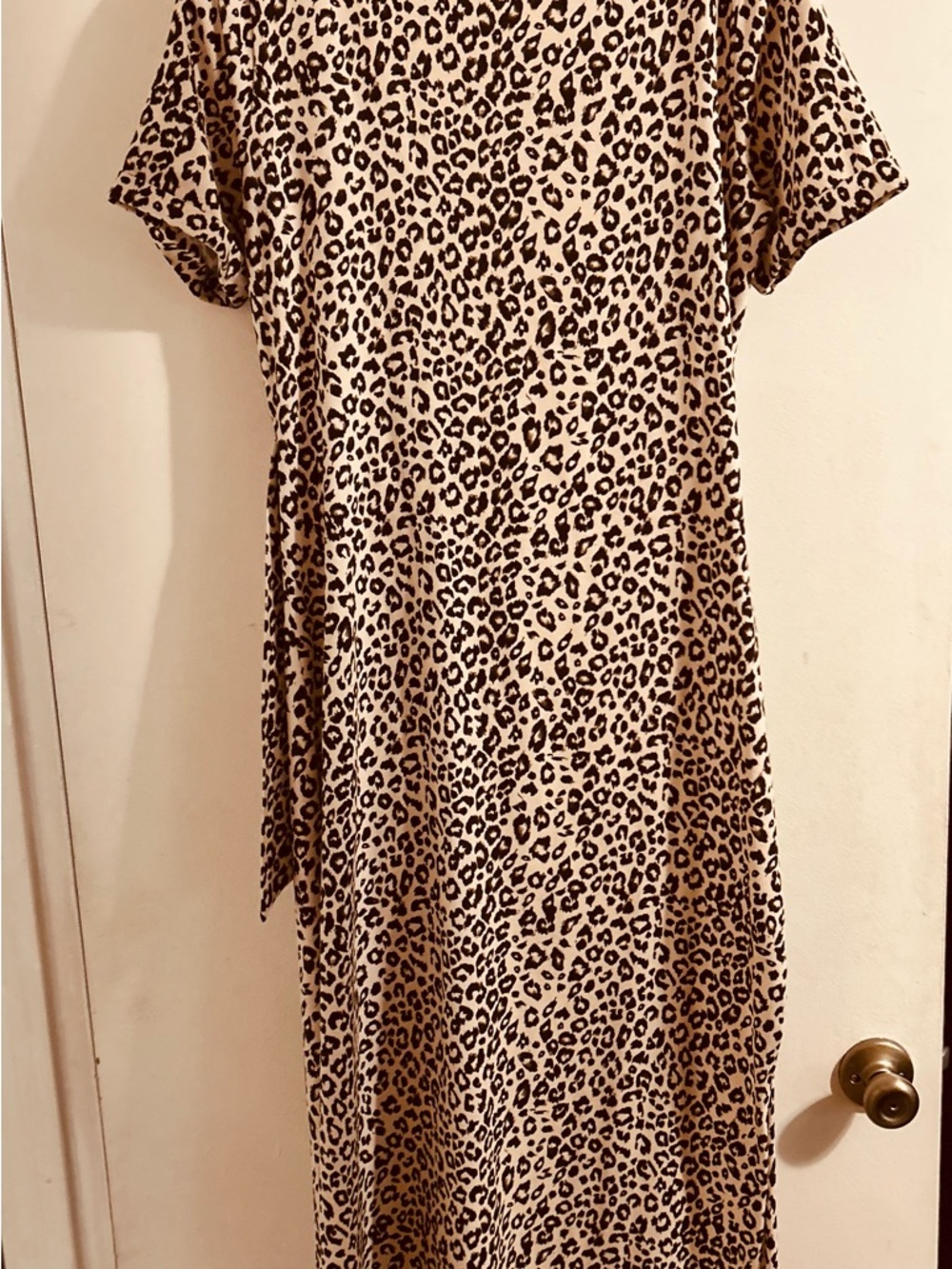 Sezane Pippa dress leopard EUC